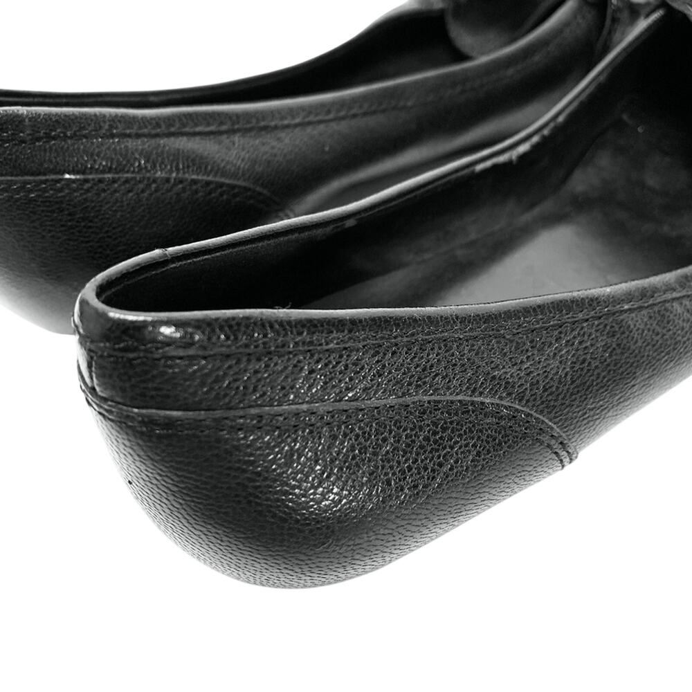 BCBGIRLS BCBG Black Flat Loafers Shoes Leather 6.5 - Picture 3 of 16